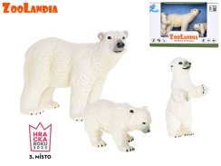 Zoolandia ľadový medveď s mláďatami v krabici