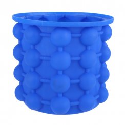 Silicone container for making ice