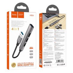 HUB USB 4w1 na USB3.0+USB2.0*3