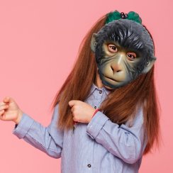 Maska małpy na twarz – Halloween, karnawał, cosplay, sylwester