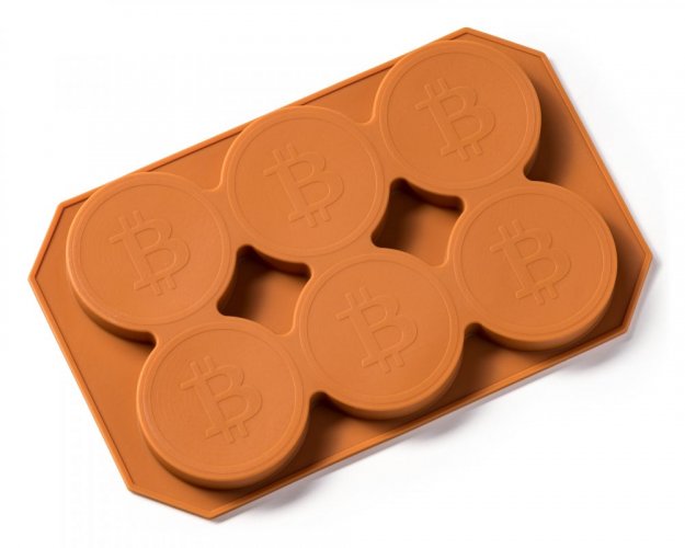 Ice and chocolate mould - BITCOIN