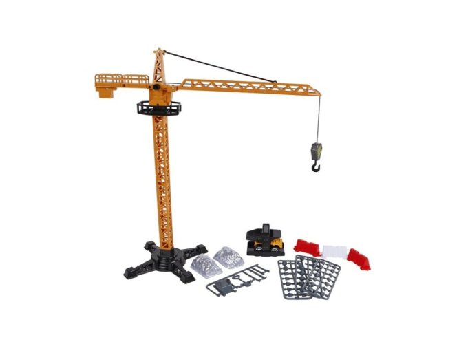 2-Play Traffic dźwig 40 cm z pojazdem i 50 akcesoriami w pudełku