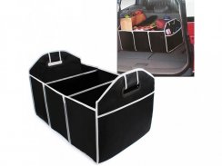 Car trunk organizer with thermo bag