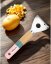Vegetable peeler with wooden handle - pink-blue