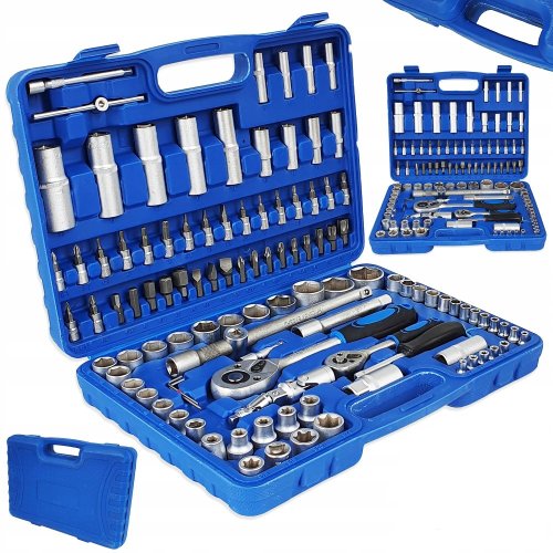 Socket wrench set 108 pcs - 1/4" and 1/2"
