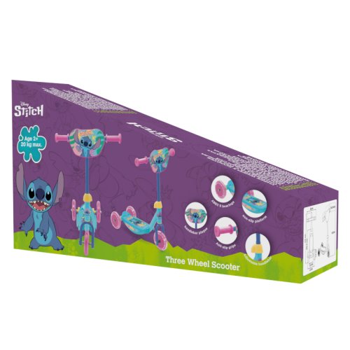 Detský trojkolový kolobežka Stitch