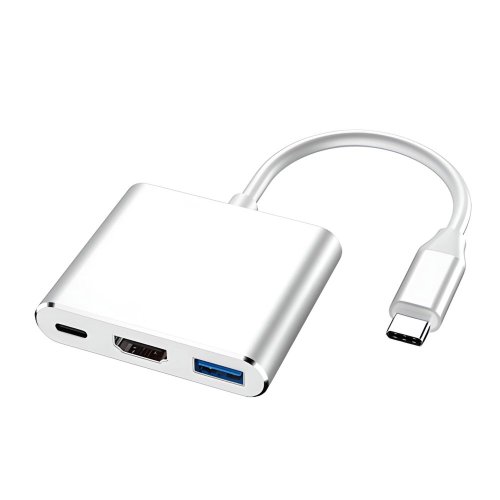 Adaptér 3v1 USB-C 4K HDMI, hub USB 3.0 E379