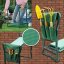 KNEEBENCH 2-in-1 garden kneeler and bench with storage pockets
