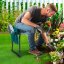 KNEEBENCH 2-in-1 garden kneeler and bench with storage pockets