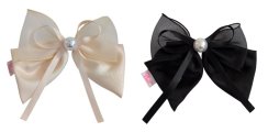 Neli Wsuwka do włosów z kokardką Pearl 15cm