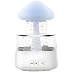 Zvlhčovač vzduchu difuzér aromaterapie LED světlo mráček houbička déšť