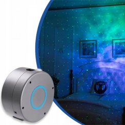 Night lamp with 3D star and galaxy projector