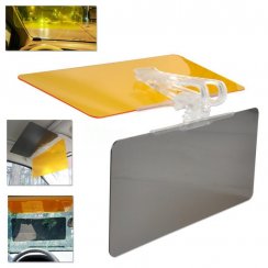 Adjustable sun visor against the sun and at night 2in1