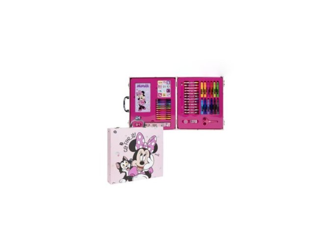 Painting set in a Minnie Mouse case