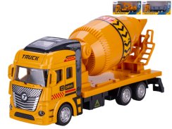 Metalowy samochód budowlany z biegiem wstecznym 19 cm