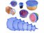 Silicone lids for food Super Stretch - 6pcs