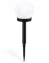 Solární lampa koule 10 cm sada 3 ks studená bílá