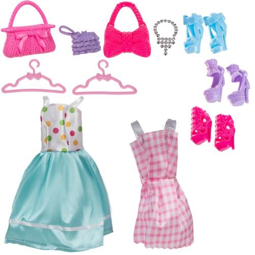 Šatníková skriňa pre bábiky + oblečenie