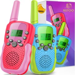 2× walkie talkie pro děti, vysílačka, sada 2 kusů, svítilna