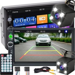 Autorádio Bluetooth 2DIN USB dotykový displej
