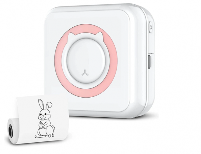Portable smart mini printer - pink