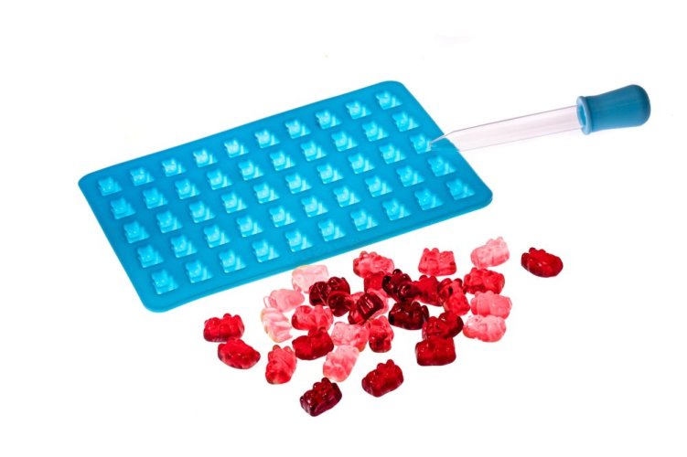 Silicone mold for bear lollipops, chocolate, and ice