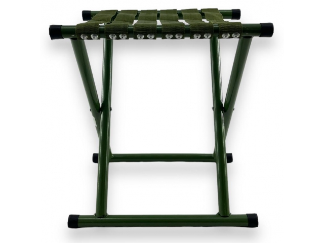 Skladacia turistická stolička na rybolov, pláž a kempovanie - výška sedadla 41 cm, kovová konštrukcia