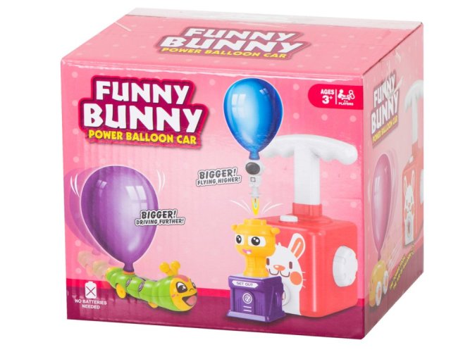Aerodynamický automobilový králík s vypouštěním balónků