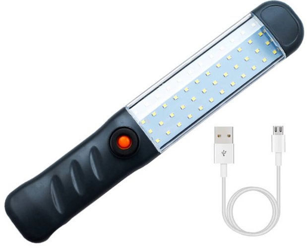 Powerful workshop lamp with 48 LED COBs