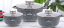 Set of pots with marble surface and accessories - 6pcs