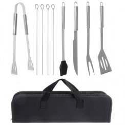 Grilling utensils - set of 9 accessories + case