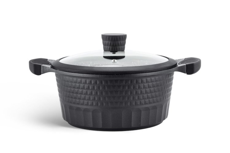 Set of dishes with ceramic-marble surface - 10 pcs