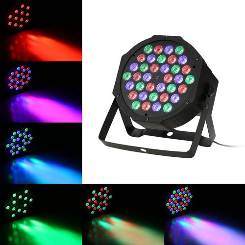 LED disco DJ svetlo FLAT PAR LIGHT - 36 RGB LED diód