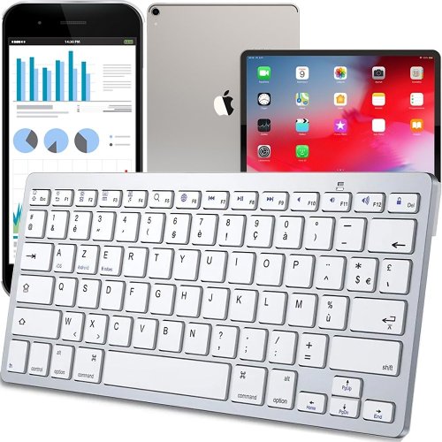 Bàn phím không dây Màng Bluetooth Smart TV PC iOS Win Android