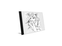 Svietiaca LED doska na obkresľovanie A4