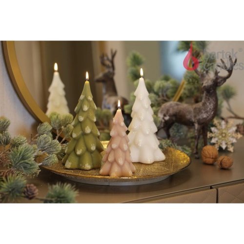 Bartek Svíčka choinka 420g 100x200 Twinkle Christmas Tree zelená