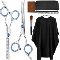 Hairdressing scissors 2 pcs + accessories