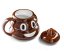 Funny mug with emoji shopping