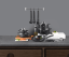Marble cookware set with pans and accessories - 17 pcs, black