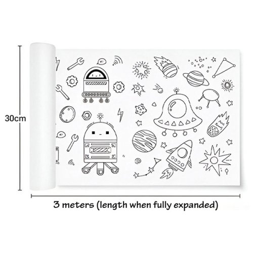 FUNPICROLL kresliaca tapeta – samolepiaca tapeta pre deti, 30 × 300 cm