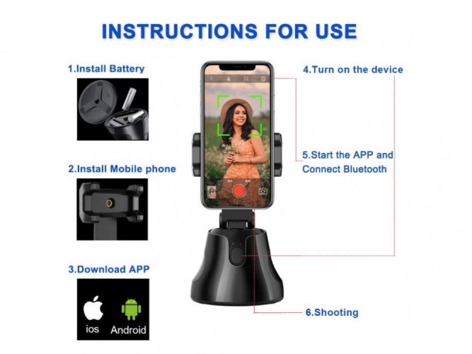 172805 4 apai genie auto smart shooting selfie stick 360 object tracking holder all in one rotation face 3 172805 4 apai genie auto smart shooting selfie stick 360 object tracking holder all in one rotation face 3