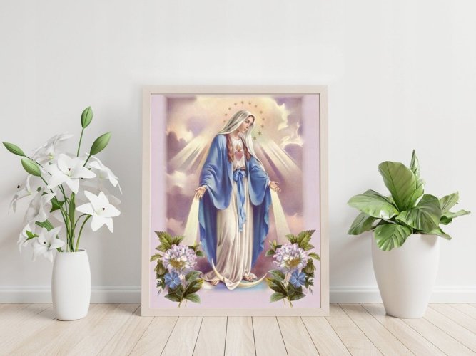 Diamentowy haft mozaikowy - Dziewica Maryja