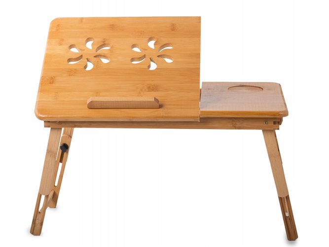 Bambusový stôl na notebook