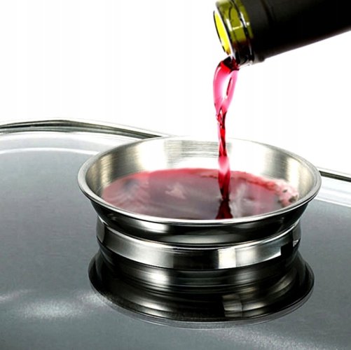 Set of kitchen utensils with marble surface and accessories for induction, gas and oven - 15 pcs