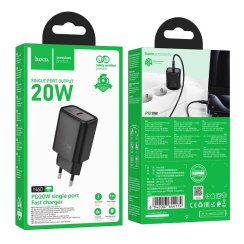 Gentle PD20W jednoportový adaptér na Type-C ČERNÝ