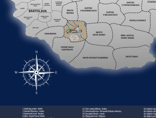 Stírací mapa Slovenská republika