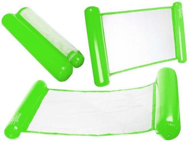 Velké lehátko do vody - zelená