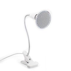 Lampa do wzrostu roślin panel 200 LED do uprawy klips 20W gwint E27 ruchoma