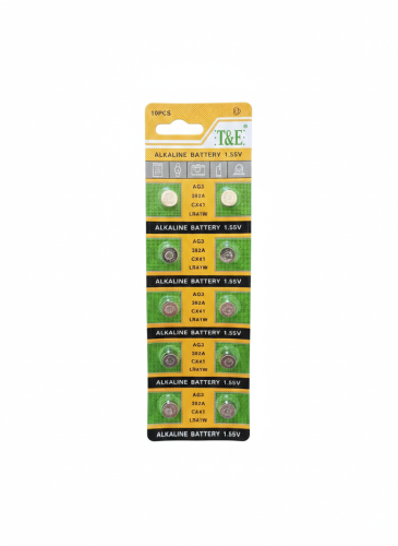 Alkaliczne baterie guzikowe AG3 1,55 V – 10 szt.