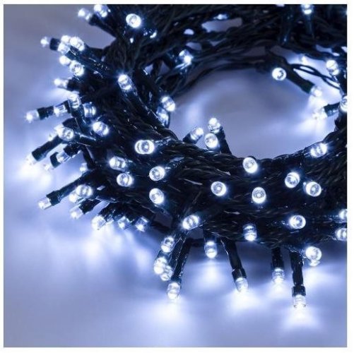 Venkovní vánoční řetěz 50 m 500 LED s časovačem - studená bílá
